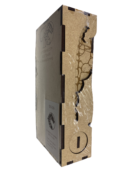 MDF Dice Tower - Dragon Box Type - Black Felt